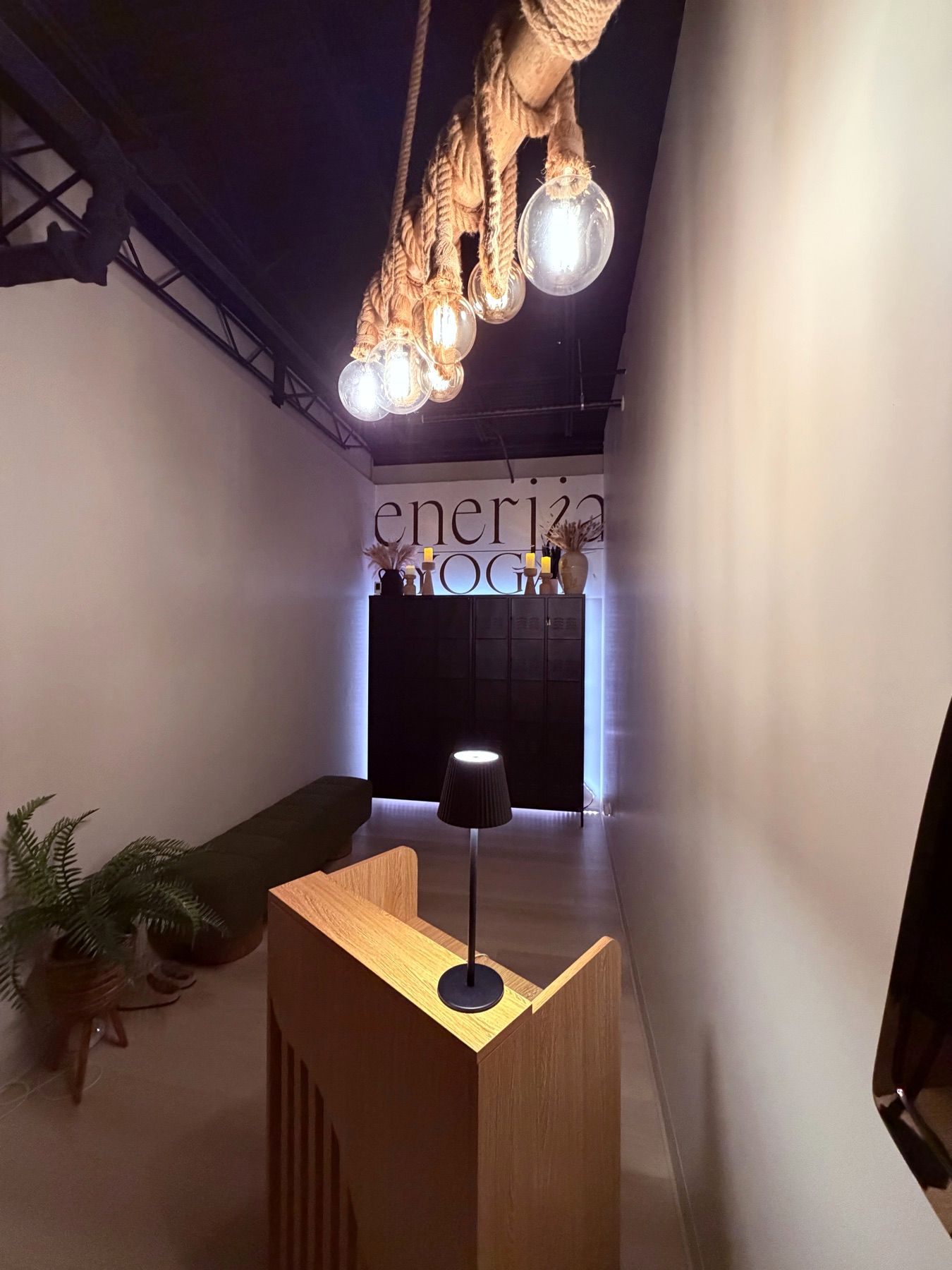 The reception at Enerjia Wellness in Carol Stream